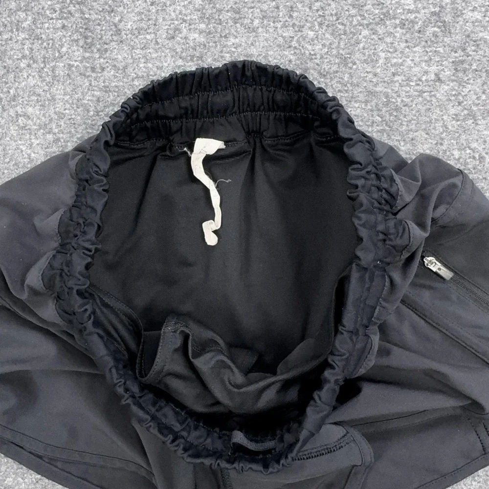Lululemon Shorts Womens 6 Black 3.5 Inseam Lined Zip Pocket Running Athletic